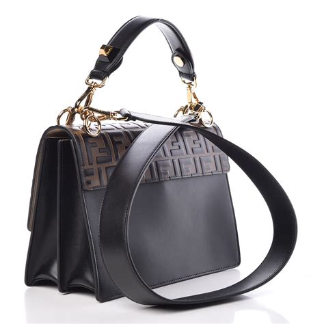 a kan i should bag from fendi|Fendi canvas shoulder bag.